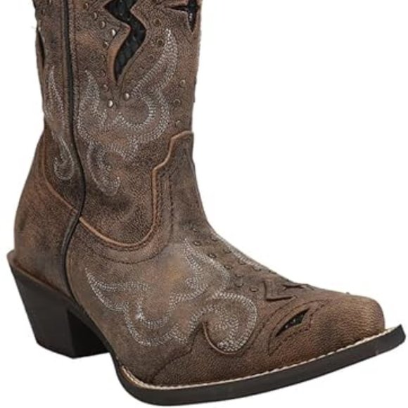 Laredo Lucretia Studded Snip Toe Western Boots - Picture 4 of 12